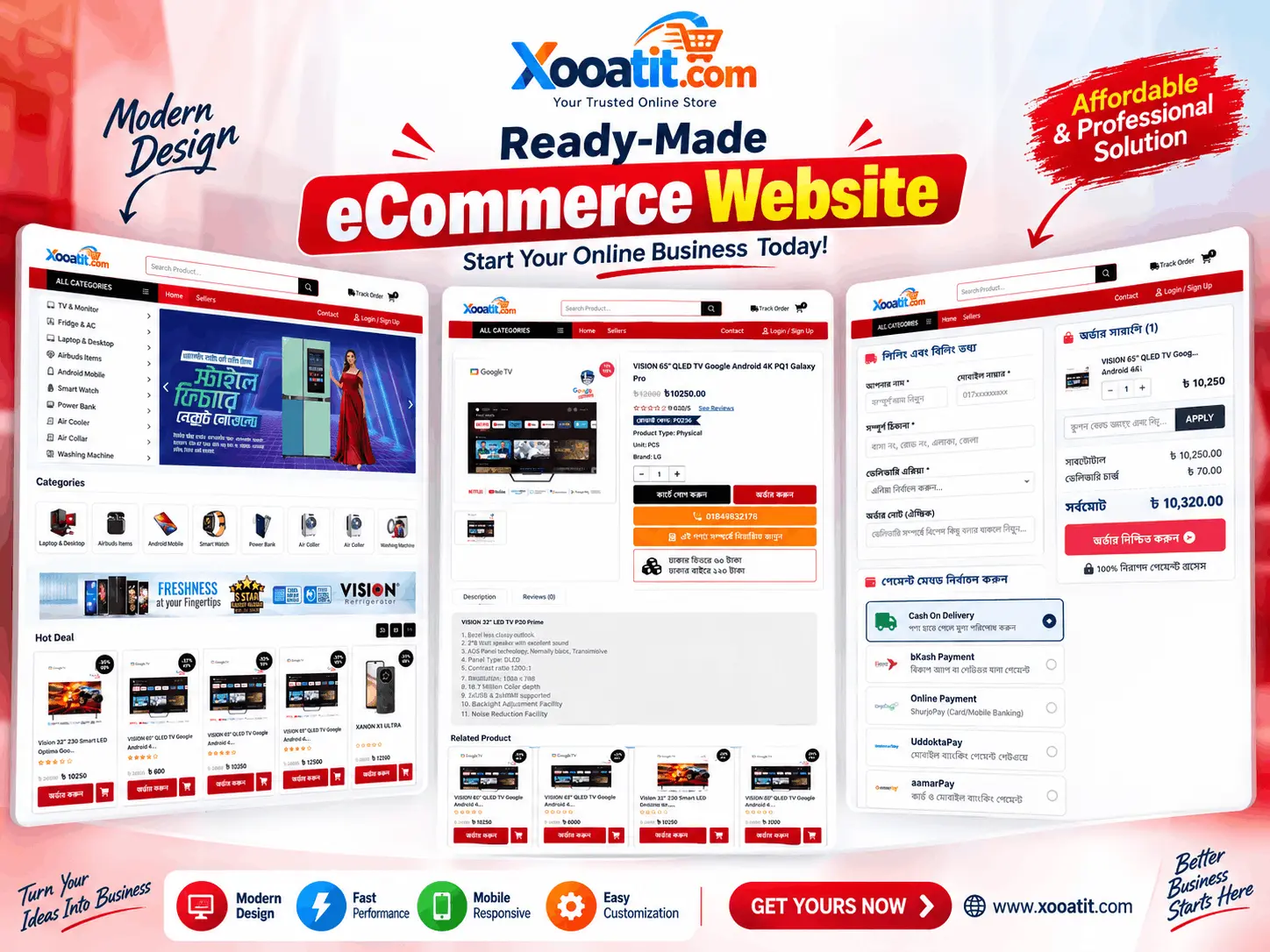 D2 Ready- eCommerce Website - Website Design Template
