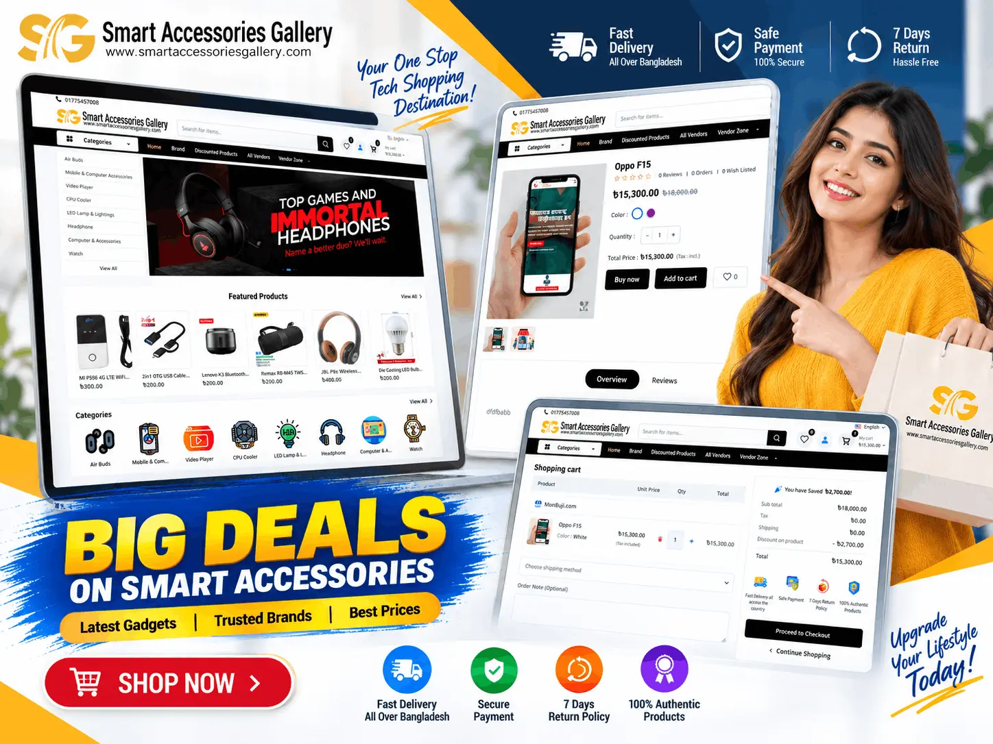 Gadget -eCommerce Website - Website Design Template