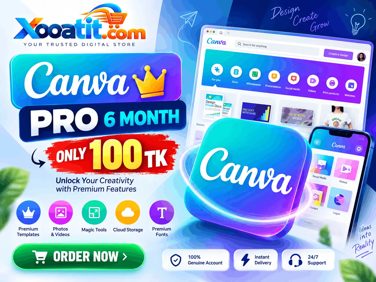 Can.v.a p.r.o 6 Month - Website Design Template